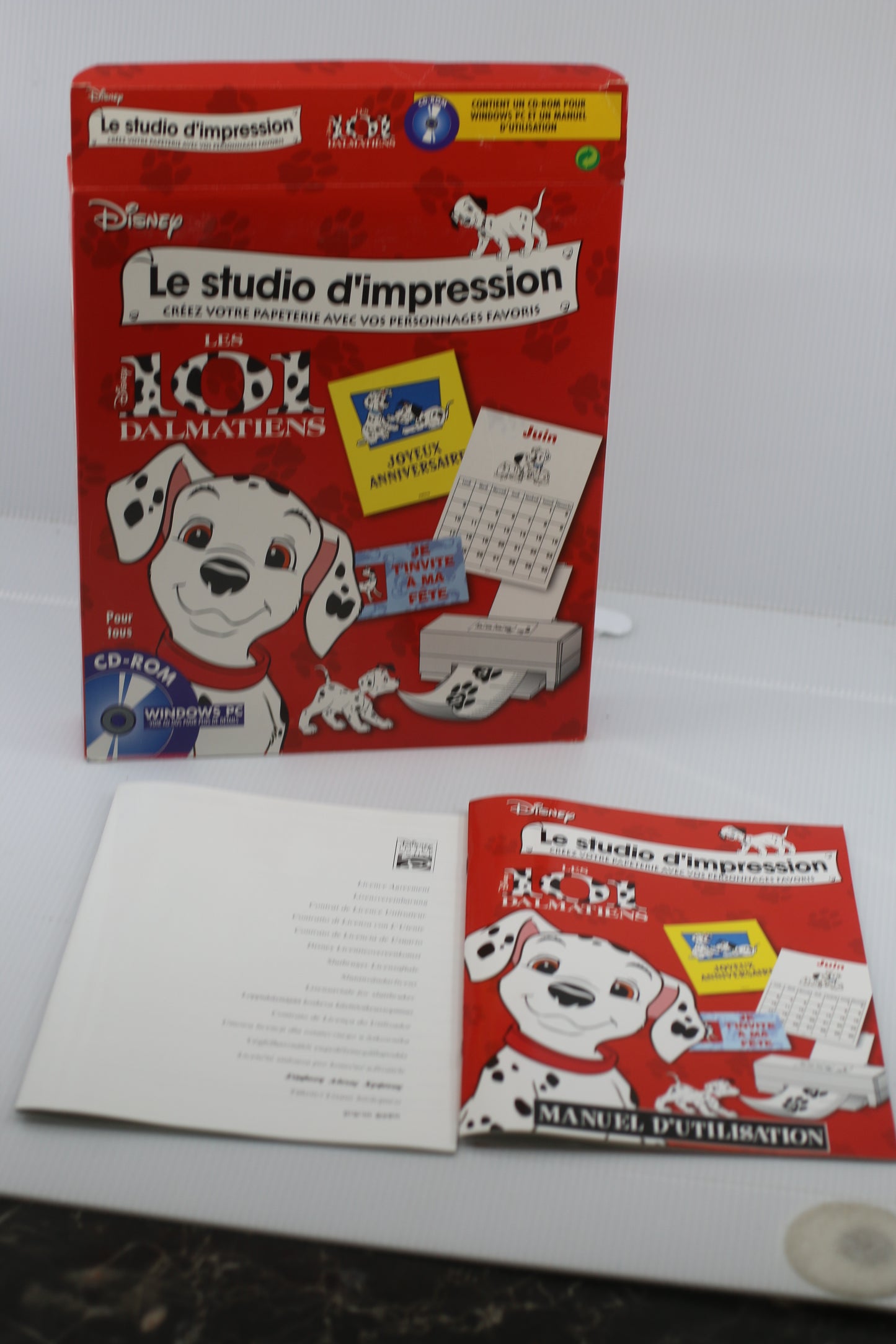 DisneyLes 101 Dalmatiens Computer Game Big Box only Francais French