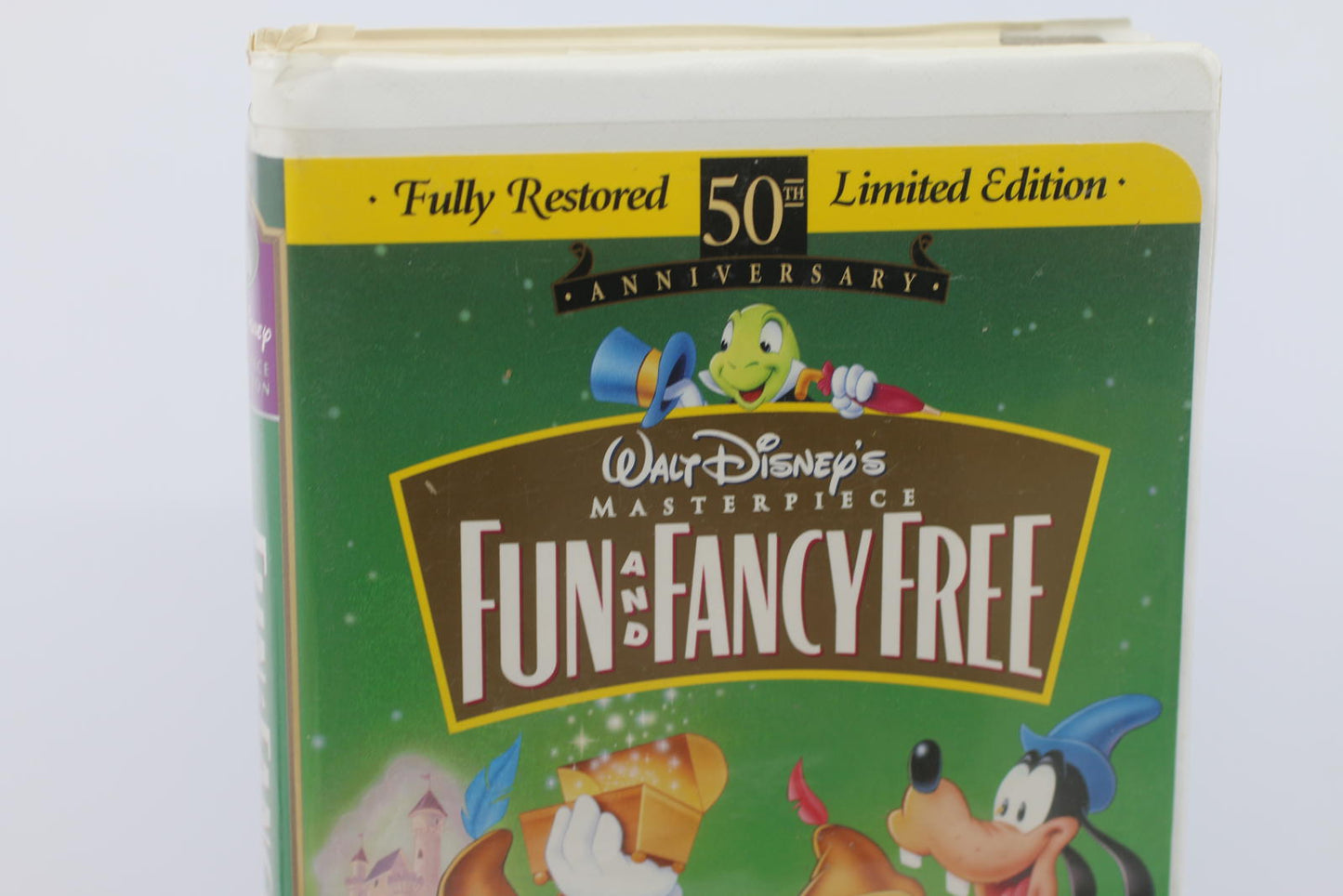 Walt Disney’s Fun & Fancy Free VHS 50th Anniversary Masterpiece DAMAGEDCASE