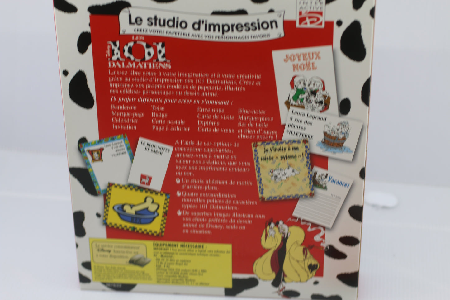 DisneyLes 101 Dalmatiens Computer Game Big Box only Francais French