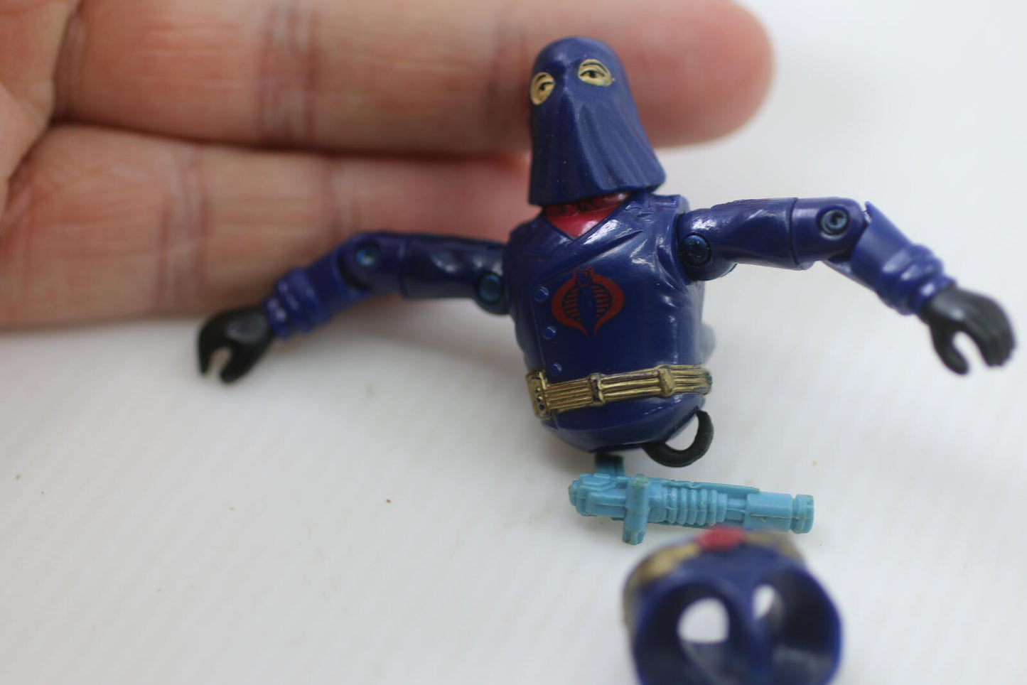 Cobra Commander V2 G.I. Joe Vintage 1984 Hasbro Action Figure With Weapon