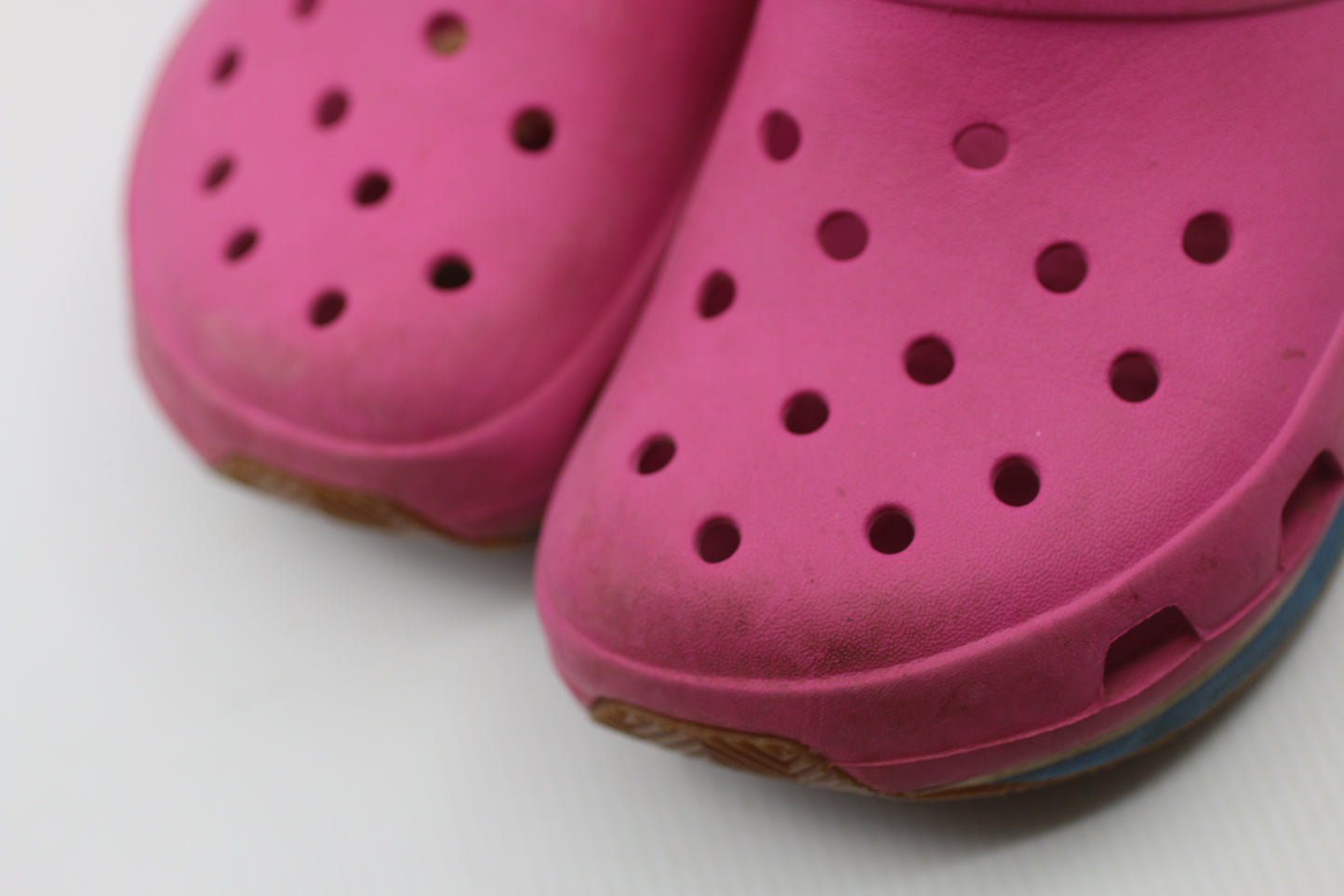 CROCS CLASSIC SHOES PINK J 1 SLIP -ON- CLOG WATER SHOES