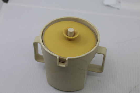 Vintage Tupperware Sugar Almond & Gold 1415-2