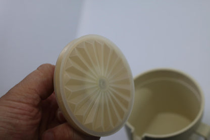 Vintage Tupperware Sugar Almond & Gold 1415-2