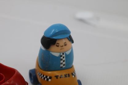 Vintage Tonka Toddler Peek A Boo Face Changing Finger Puppet Figure & Train