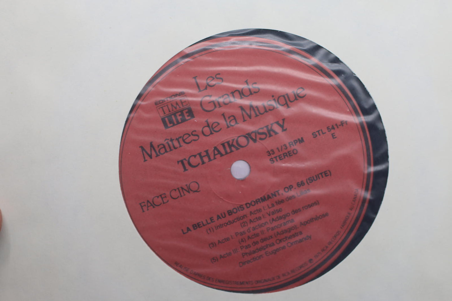 Tchaikovsky Vinyl Record - Les Grands Maitres de la Musique