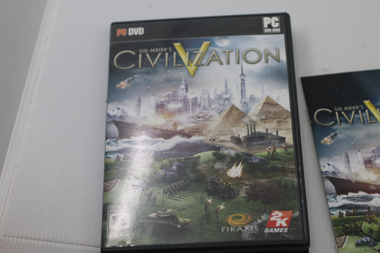 Sid Meier's Civilization V 5 PC 2010 Video Game Complete With Manual