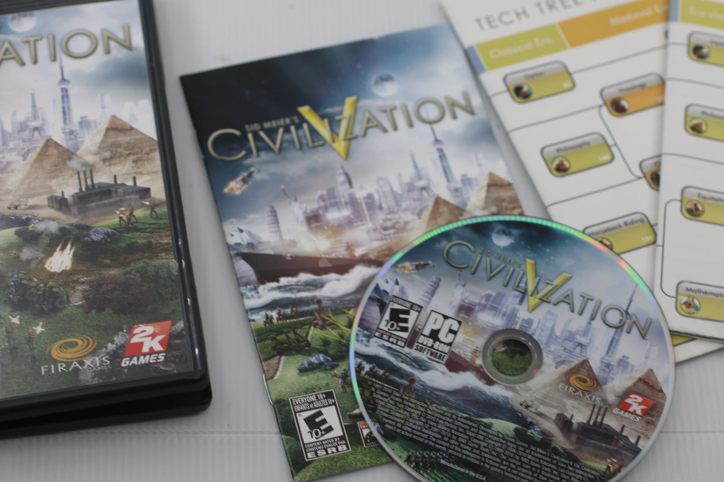 Sid Meier's Civilization V 5 PC 2010 Video Game Complete With Manual