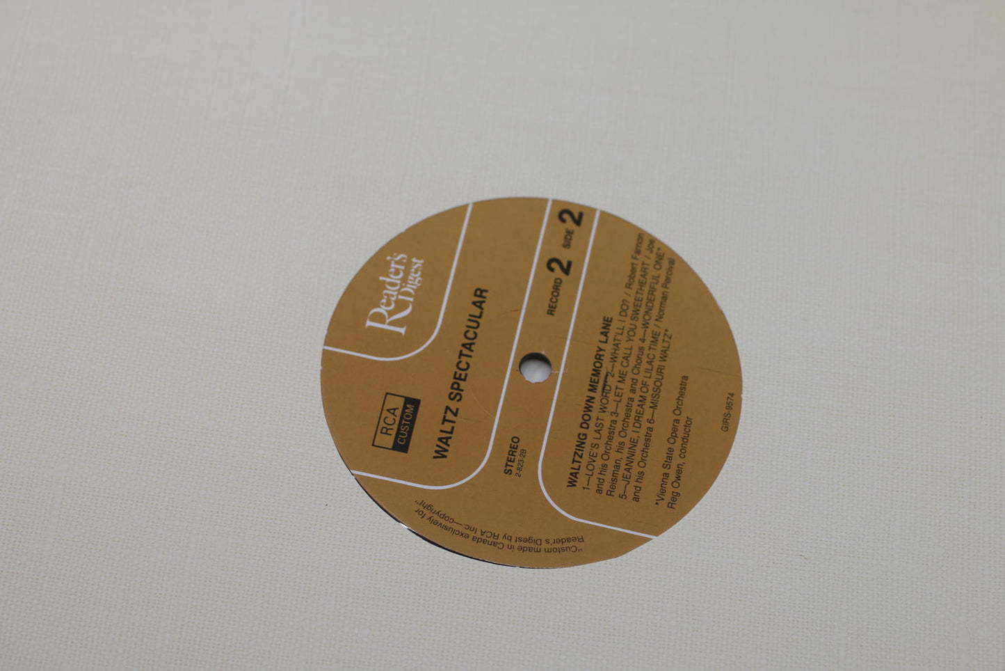 Waltz Spectacular Vinyl Record Album