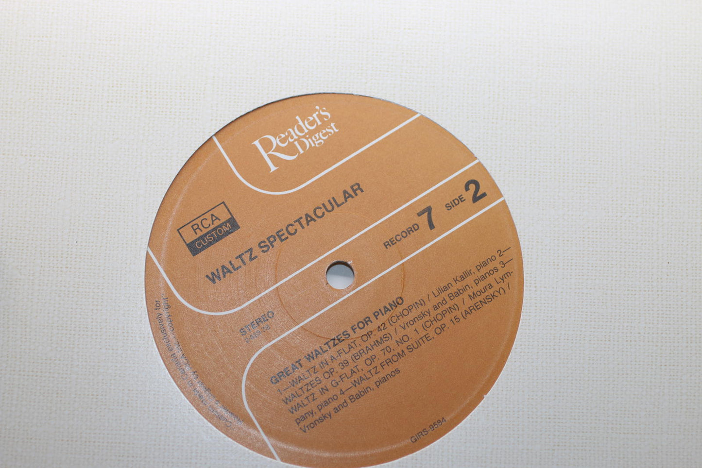 Waltz Spectacular Vinyl Record Album