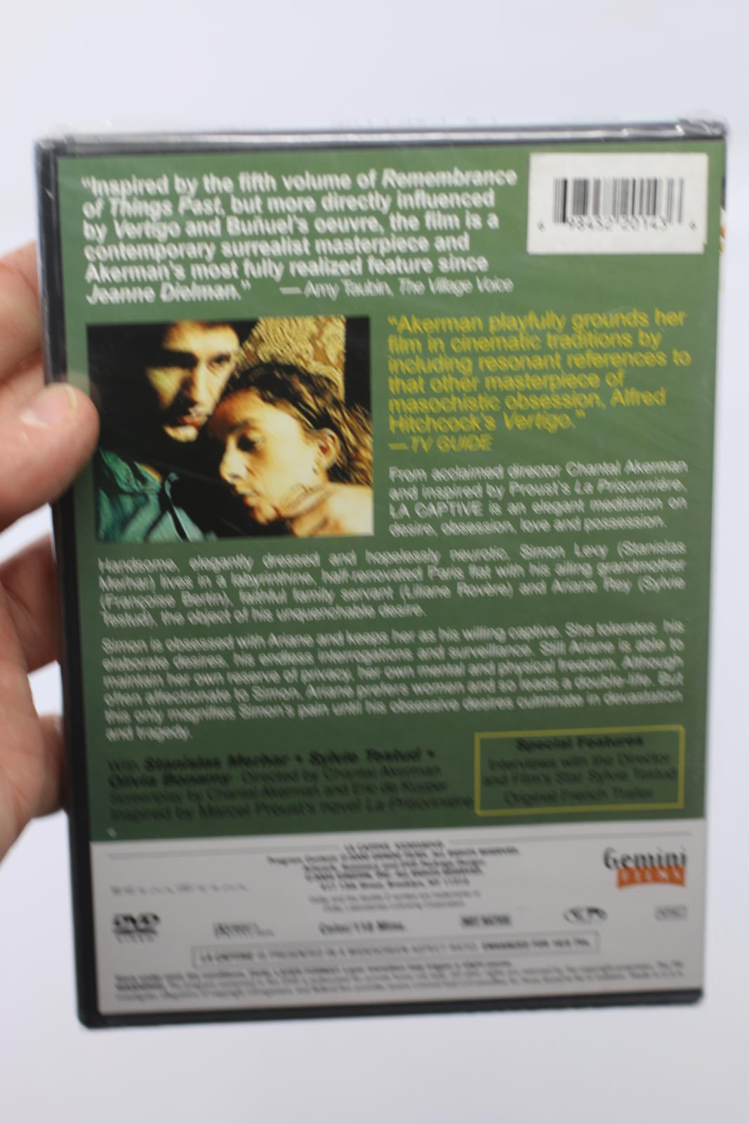La Captive DVD - Film by Chantal Akerman Brand new sealed English Français movie