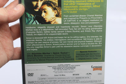 La Captive DVD - Film by Chantal Akerman Brand new sealed English Français movie