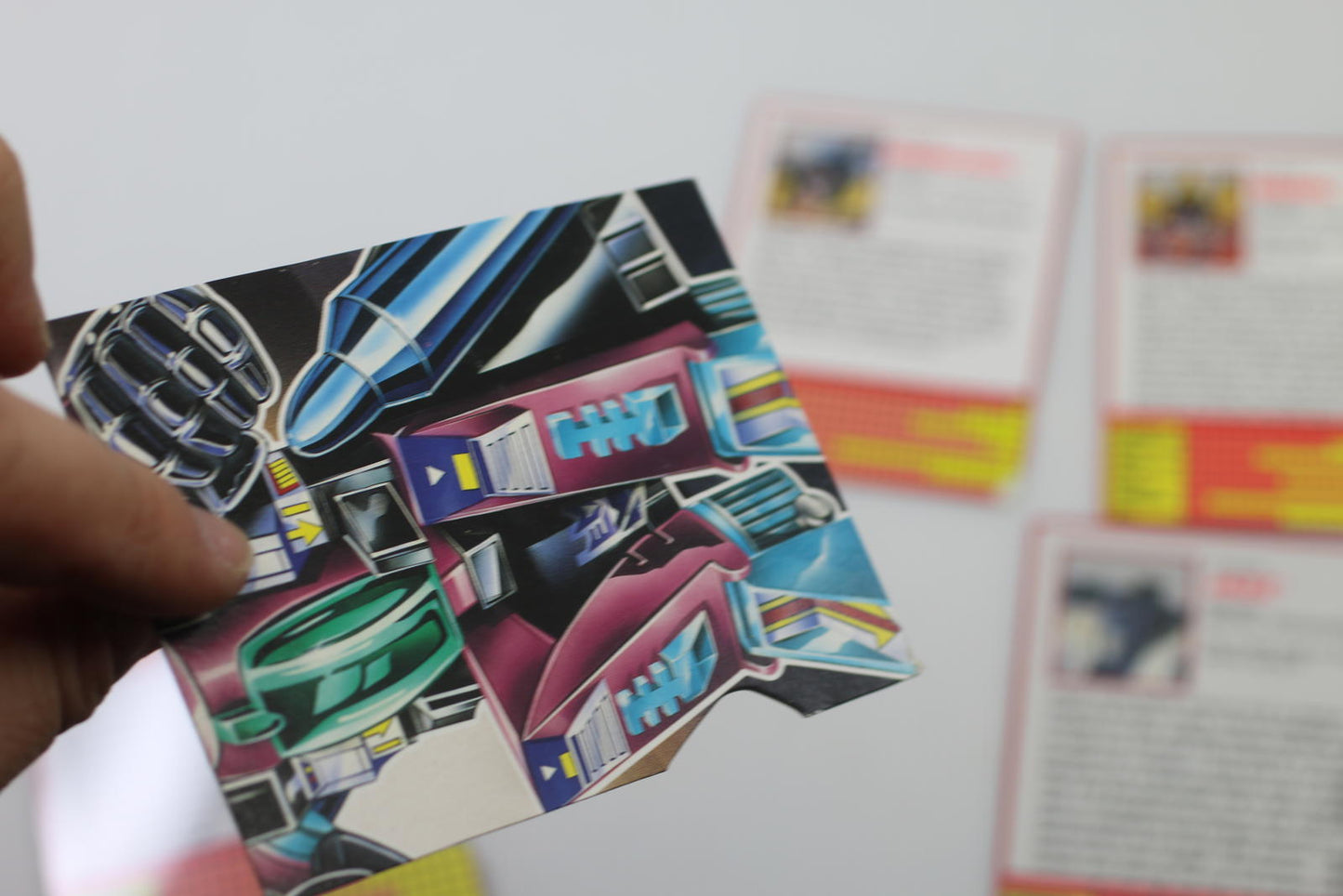 Transformers G2 Character Cards Set - Grimlock, Snarl, Slag, Sideswipe, Starscre