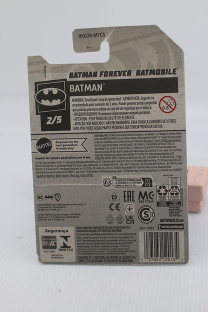 2022 Hot Wheels Batman Forever Batmobile Batman 2/5 #55,Brand New Sealed