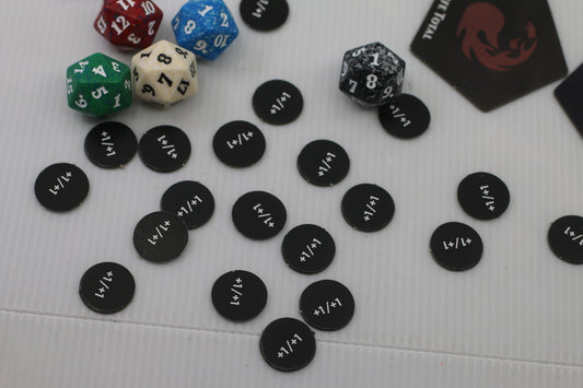 Set of Multi-Colored 20-Sided Dice and Gaming Tokens MTG GAMES accessories parts