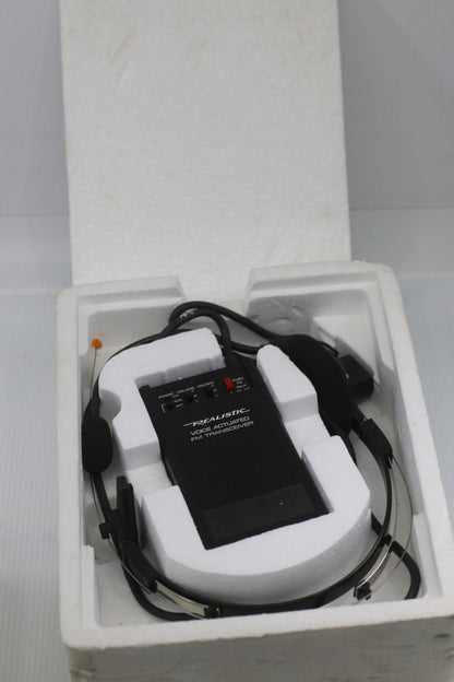 Vintage Realistic Voice Actuated FM Transceiver – Headset Radio Untested In Foam