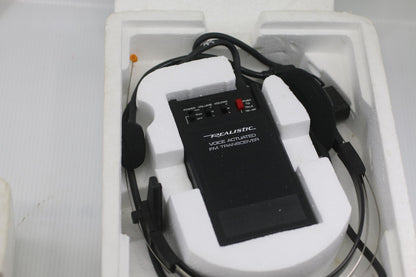 Vintage Realistic Voice Actuated FM Transceiver – Headset Radio Untested In Foam