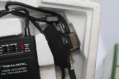 Vintage Realistic Voice Actuated FM Transceiver – Headset Radio Untested In Foam