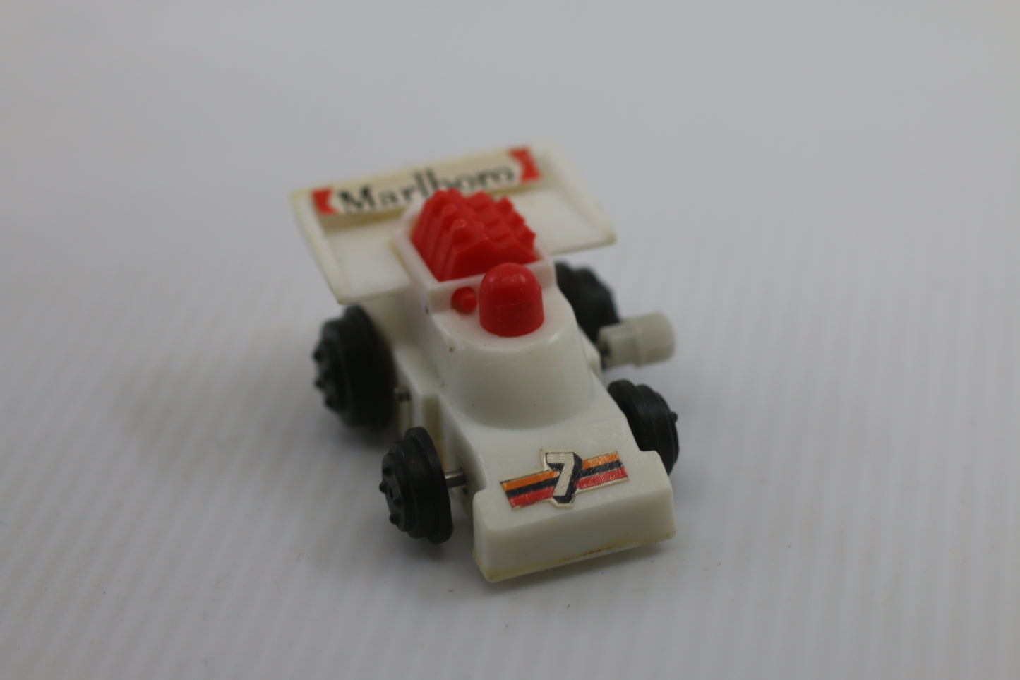 Antique Marlboro F1 Formula One Toy Race Car - Tested & Works - Windup - 70s
