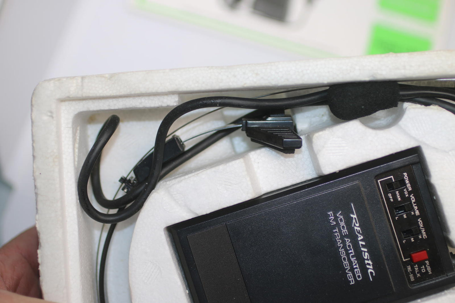 Vintage Realistic TRC-500 Voice Actuated FM Transceiver w/ Headset & Manual