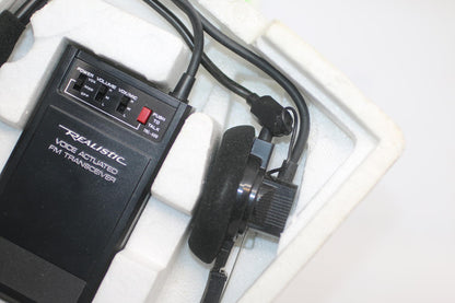 Vintage Realistic TRC-500 Voice Actuated FM Transceiver w/ Headset & Manual