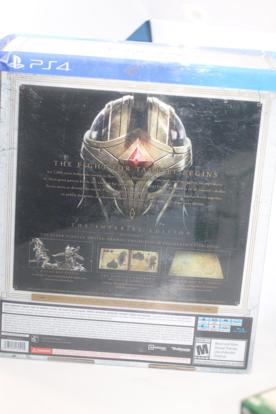 The Elder Scrolls Online Imperial Edition PS4 Collector’s Boxed – Opened Good