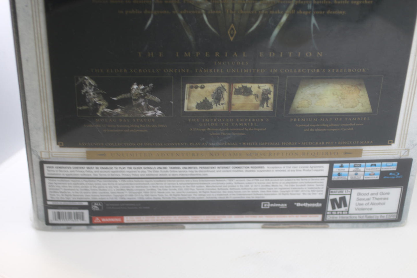 The Elder Scrolls Online Imperial Edition PS4 Collector’s Boxed – Opened Good