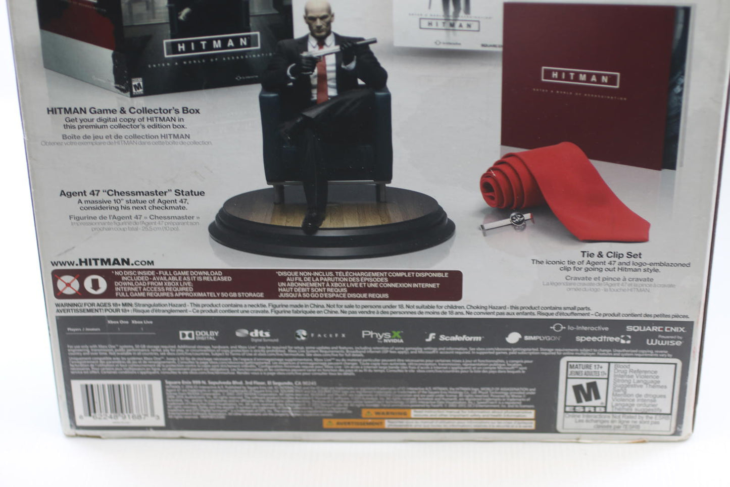 Hitman Collector’s Edition Xbox One – Agent 47 Statue – Boxed – Pre-Owned