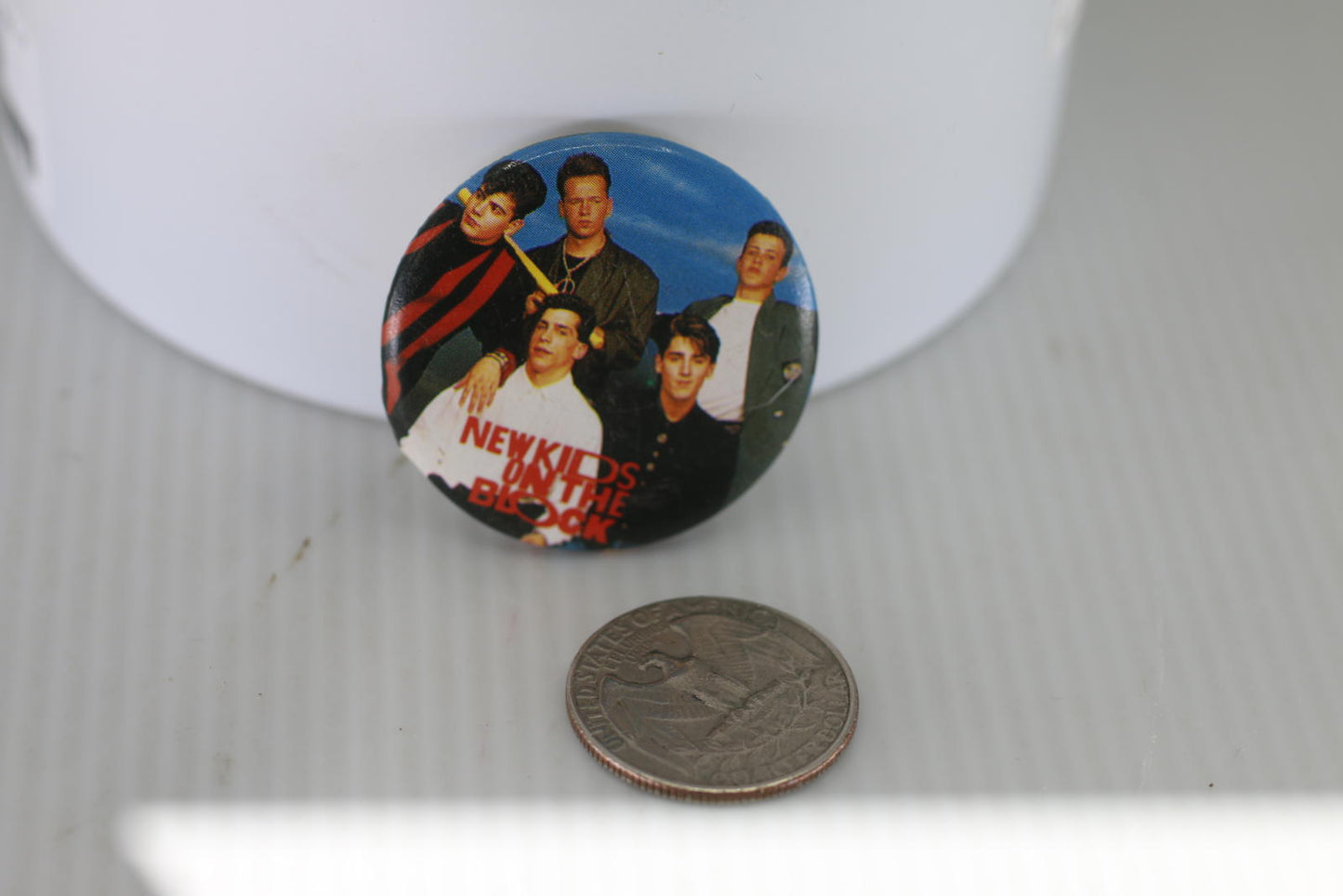 New Kids on the Block Vintage Band Button Pin