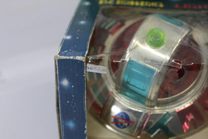 Vintage Space Ship Go&Twist Action Battery Operated Blinking Light Toy Hong Kong