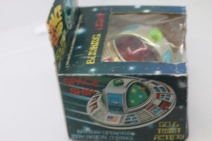 Vintage Space Ship Go&Twist Action Battery Operated Blinking Light Toy Hong Kong