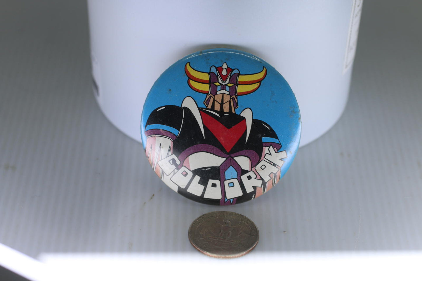Vintage Goldorak Grendizer Pinback Button Badge shogun warriors