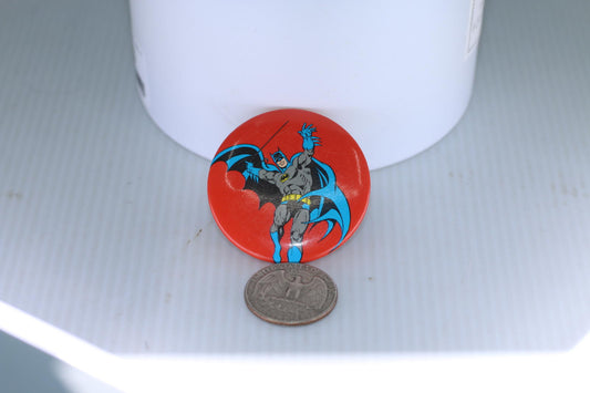 Vintage 1980s Batman Button DC Comics Great Stuff Pin