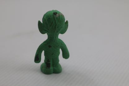 Veined Cranium Alien Diener Eraser Monster Creature Vintage Rubber Figure green