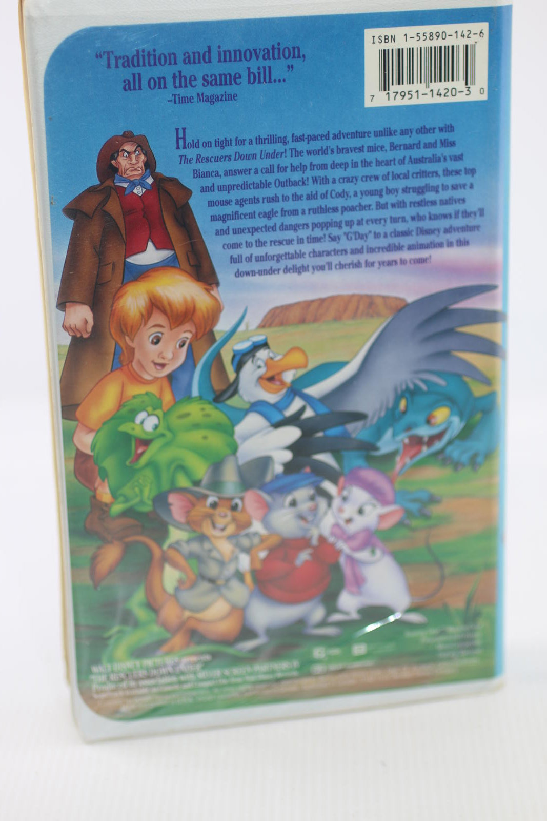 The Rescuers Down Under VHS Tape - Classic Animated Movie
