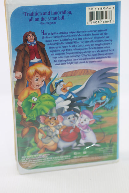 The Rescuers Down Under VHS Tape - Classic Animated Movie