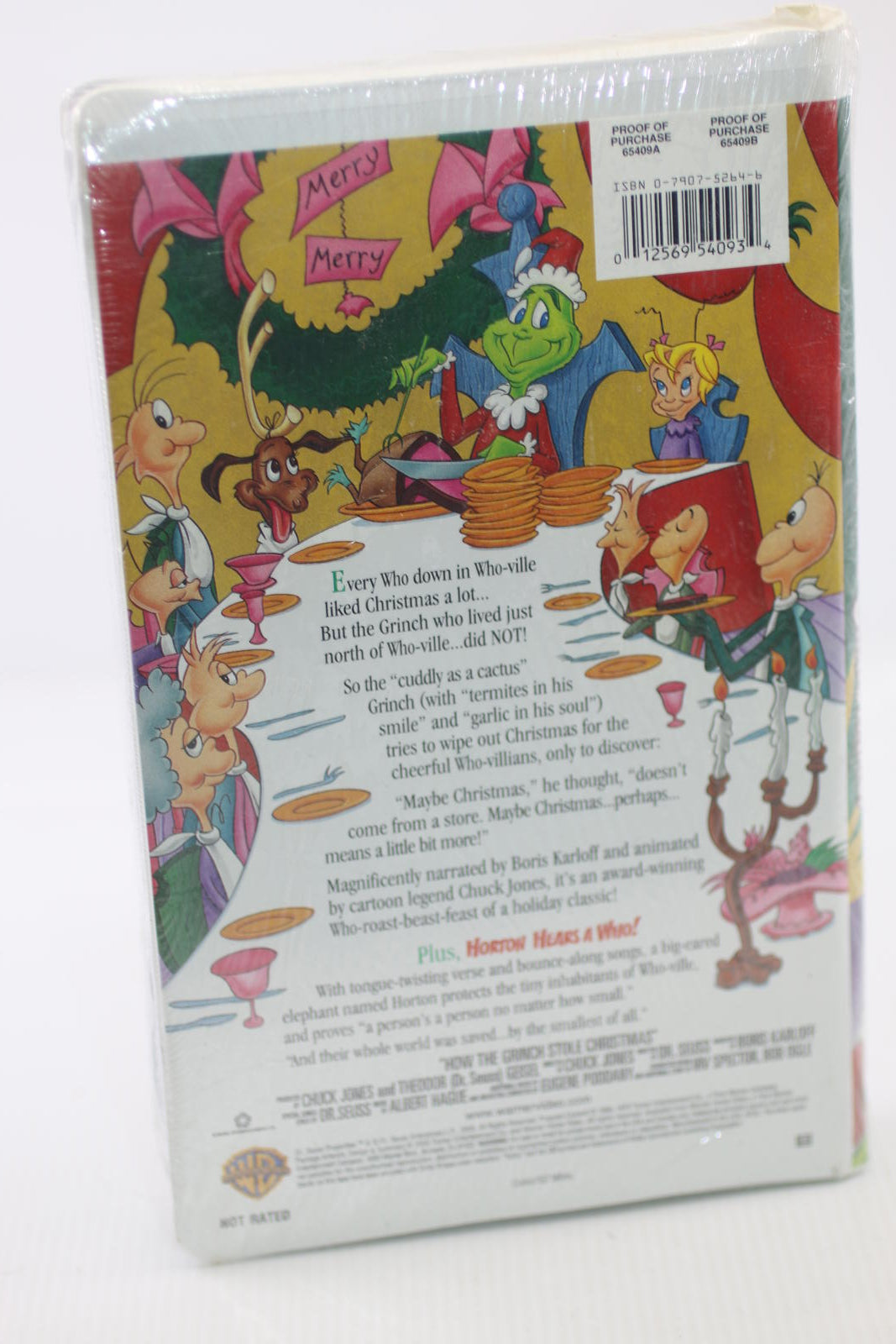 VINTAGE Dr. Seuss How The Grinch Stole Christmas VHS Tape