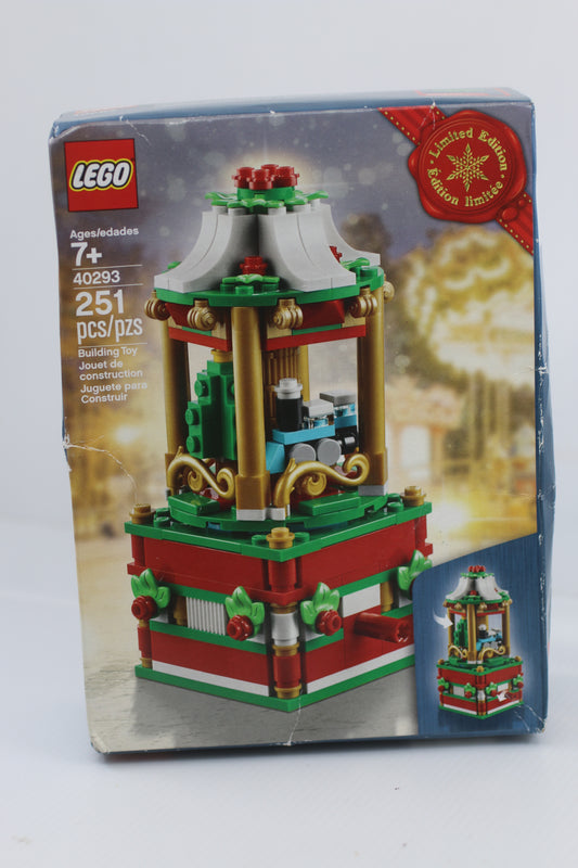 LEGO Limited Edition 40293 Christmas Carousel + Booklet + Box Complete