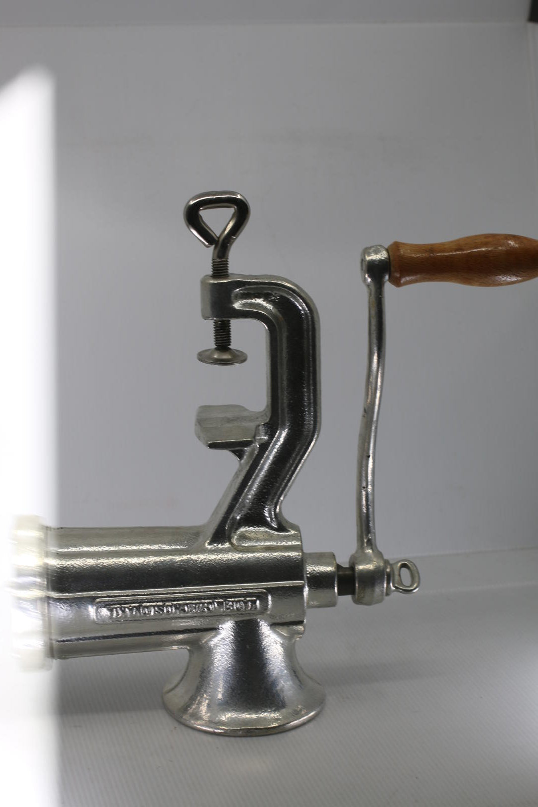 Vintage DORKERT #10 Meat Grinder Czechoslovakia Hand Crank Table Clamp