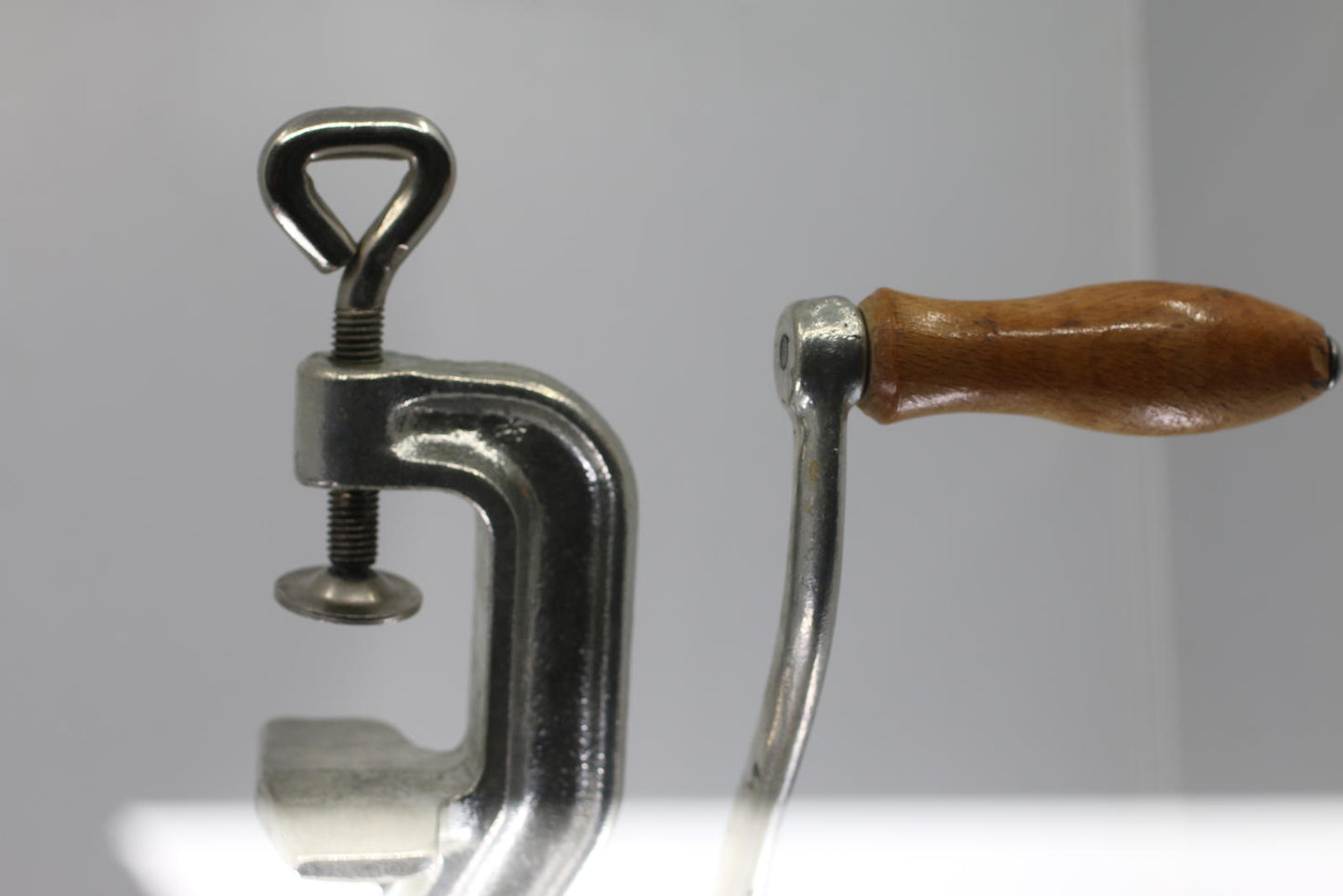 Vintage DORKERT #10 Meat Grinder Czechoslovakia Hand Crank Table Clamp