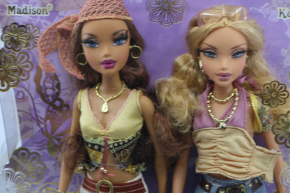 Mattel Barbie My Scene I Love My Friends Madison & Kennedy Boho Chic! New in Box