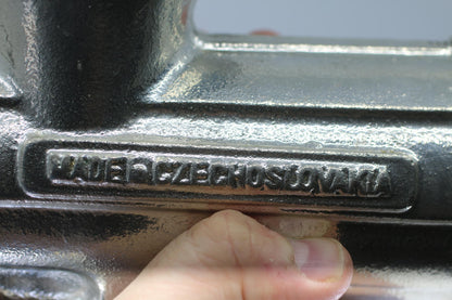 Vintage DORKERT #10 Meat Grinder Czechoslovakia Hand Crank Table Clamp