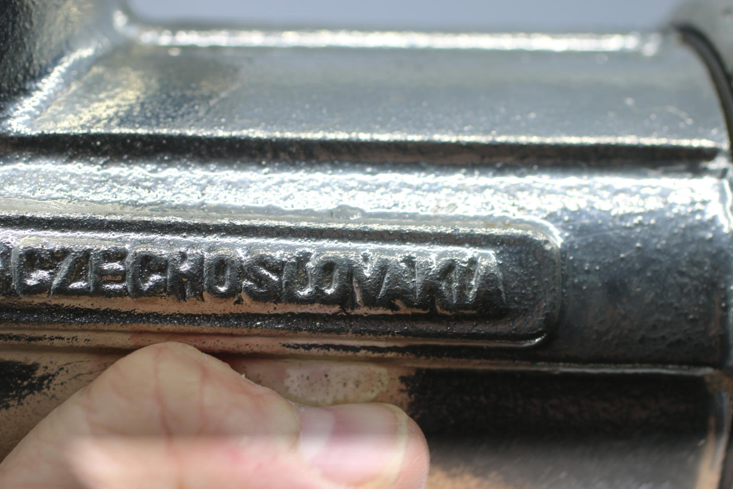 Vintage DORKERT #10 Meat Grinder Czechoslovakia Hand Crank Table Clamp