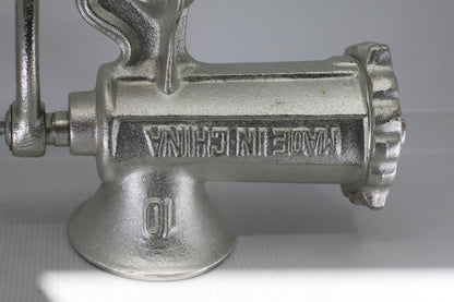 Vintage STAR No.10 Meat Grinder Hand Crank Clamp Cast Iron Kitchen Tool