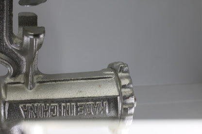 Vintage STAR No.10 Meat Grinder Hand Crank Clamp Cast Iron Kitchen Tool