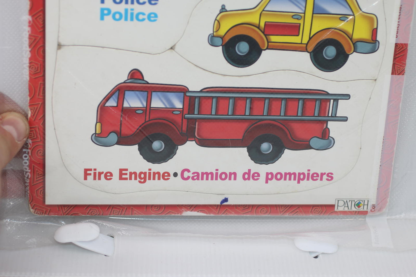 PuzzlePatch Preschool Puzzles - 4 Piece Vehicles Set
