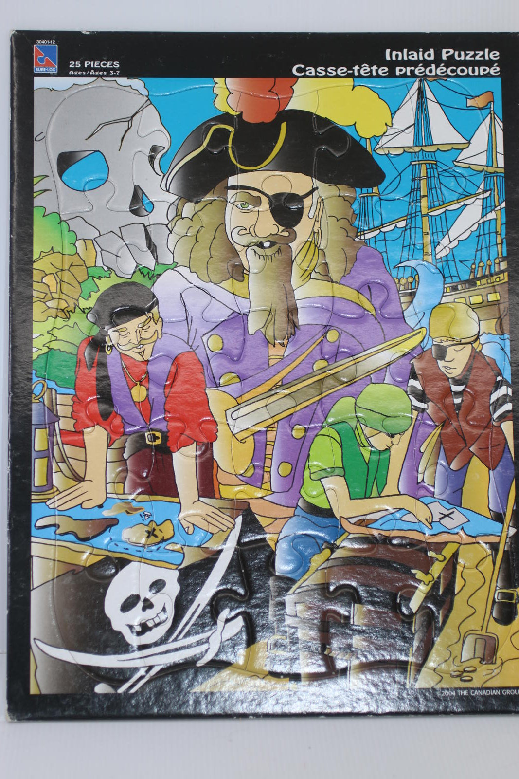 Blue Box 25 Piece Pirate Themed Inlaid Puzzle