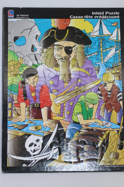 Blue Box 25 Piece Pirate Themed Inlaid Puzzle
