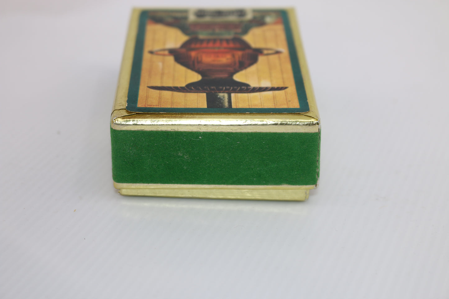 Duratone Plastic Coated Playing Cards Felt box, Poker 1960's Vintage, Collector