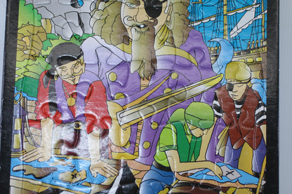 Blue Box 25 Piece Pirate Themed Inlaid Puzzle