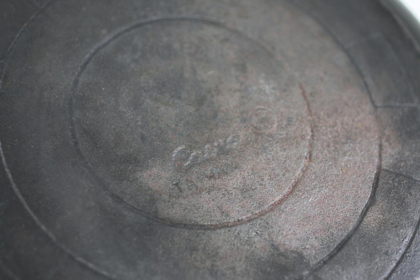 CASRON Taiwan Cast Iron Skillet Lot of 2 – Vintage – Heavy Rust/Patina
